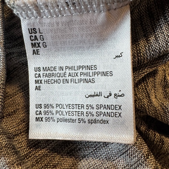 INC Silver Shimmer Sleeveless V-Neck Wrap Blouse with Tie Front - Picture 6 of 6